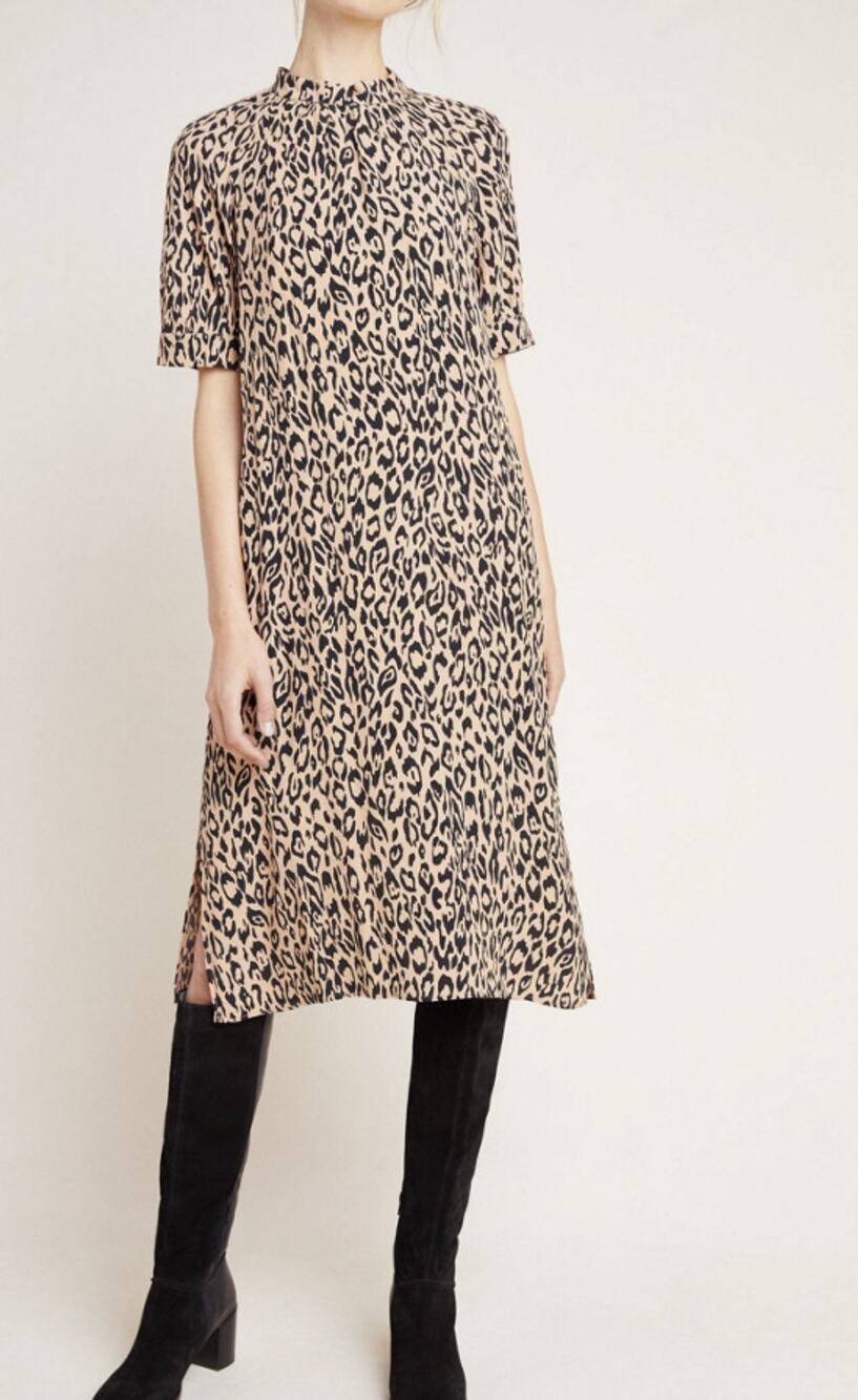 Anthropologie Mackenzie Mock Neck Tunic Dress